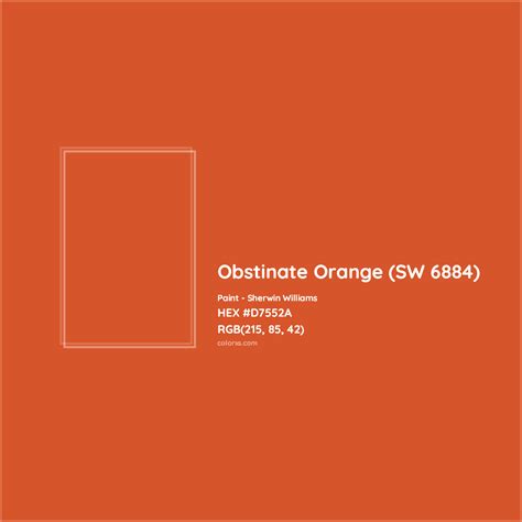 sherwin williams obstinate orange.